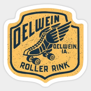 Vintage Roller Skating Oelwein Indiana Sticker
